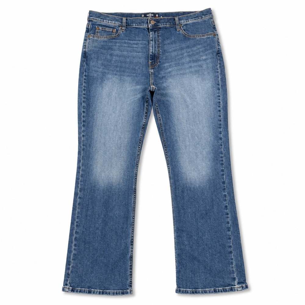 Hollister Epic Flex Boot Jeans Mens 40x30 Medium Wash Stretch Denim Boot‎ Cut